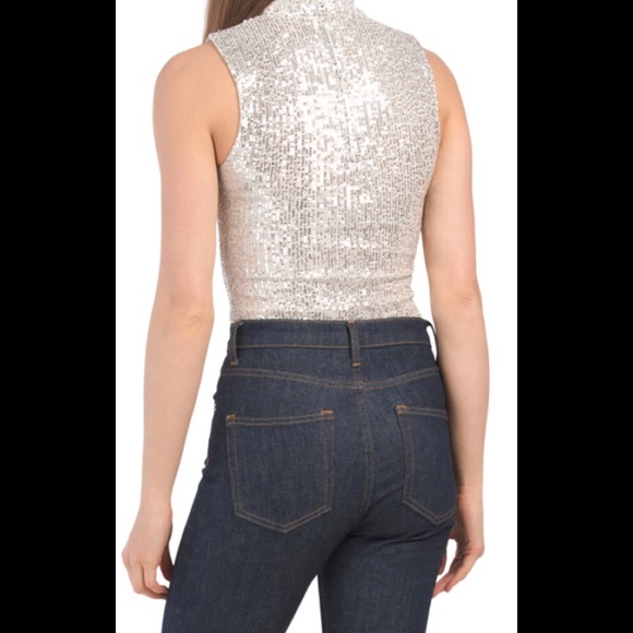 7 For All Mankind Sequins Bodysuit - Picture 3 of 8
